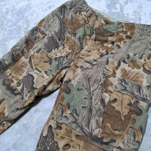 80s アメリカ軍 ハンティングパンツ リアルツリーカモ コットンポリ 軍パン