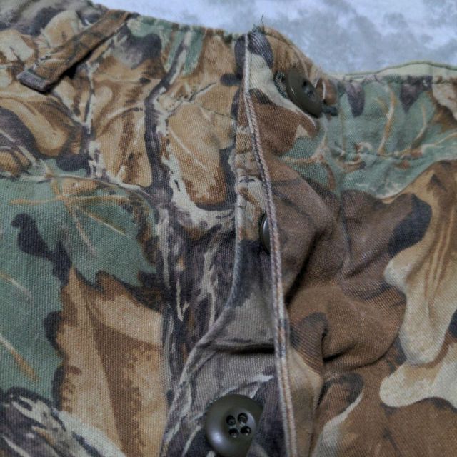 80s アメリカ軍 ハンティングパンツ リアルツリーカモ コットンポリ 軍パン