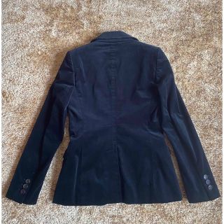 GUCCIグッチブローチ付きベロアジャケット38 ブラック 美品-