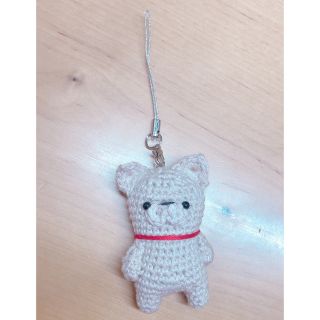 犬 かぎ針 ハンドメイド ストラップ(キーホルダー/ストラップ)