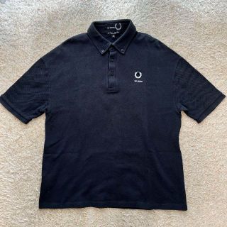 ラフシモンズ(RAF SIMONS)の【未使用に近い】RAF SIMONS FRED PERRY ポロシャツ 黒 M(ポロシャツ)