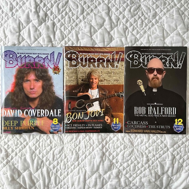 BURRN! 2020年8月11月12月BON JOVI ROB HALFORD エンタメ/ホビーの雑誌(音楽/芸能)の商品写真