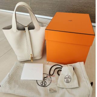 エルメス(Hermes)のHERMESピコタンロック PMサイズ クレ ゴールド金具(トートバッグ)