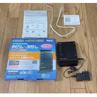 エヌイーシー(NEC)の【値下げ 美品】wifiルーター NEC Aterm PA-WG1200HP2(PC周辺機器)