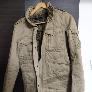 ナチュラルネイビー 定価3万円程◇SCHLUSSEL ライダースジャケット
