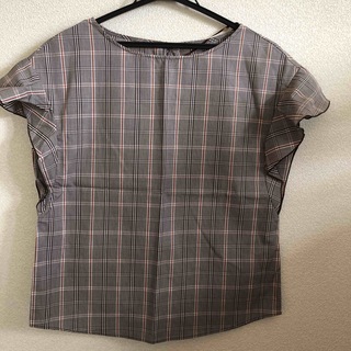 ジーユー(GU)のGU チェックトップス(Tシャツ(半袖/袖なし))