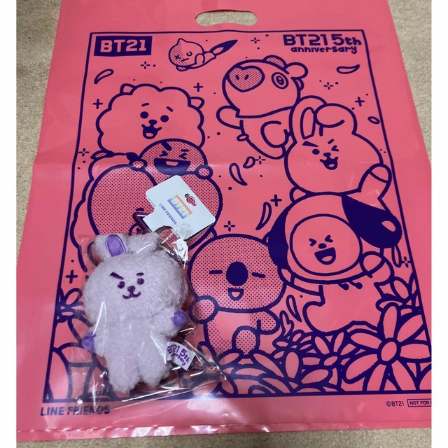 BT21 5周年 マスコット パープル COOKY BT21 クキ