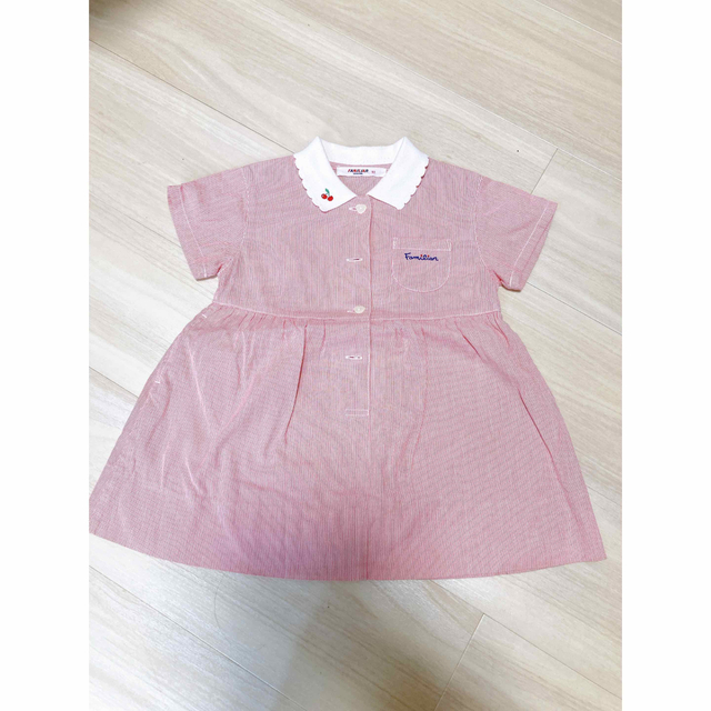 familiar(ファミリア)のファミリア　ワンピース　90 半袖 キッズ/ベビー/マタニティのキッズ服女の子用(90cm~)(ワンピース)の商品写真