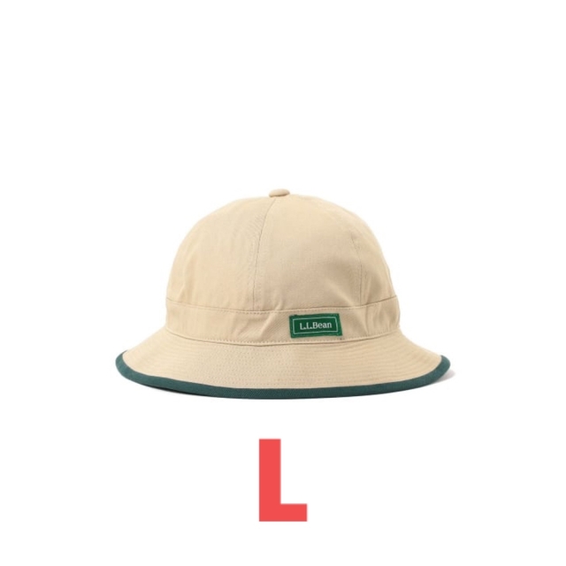L.L.Bean × BEAMS / 別注 Bean's Boat Hat LBeigeGreenサイズ