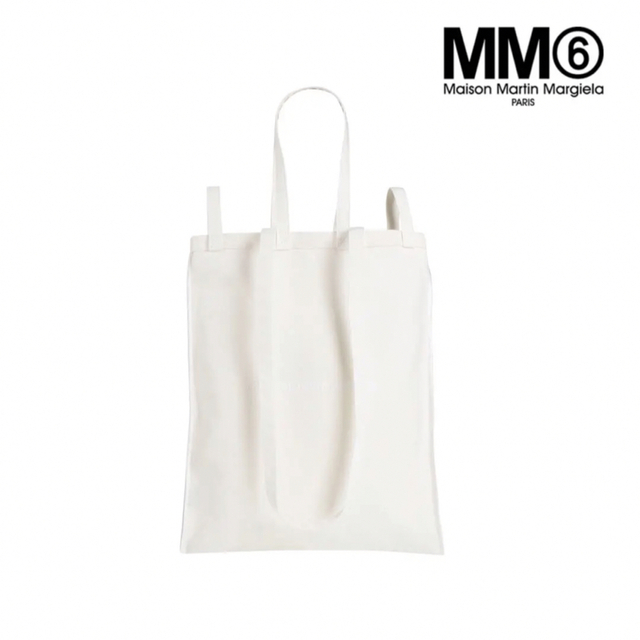 【新品】MM6メゾンマルジェラ　キャンバスショルダートートバッグ(大)6ハンドル