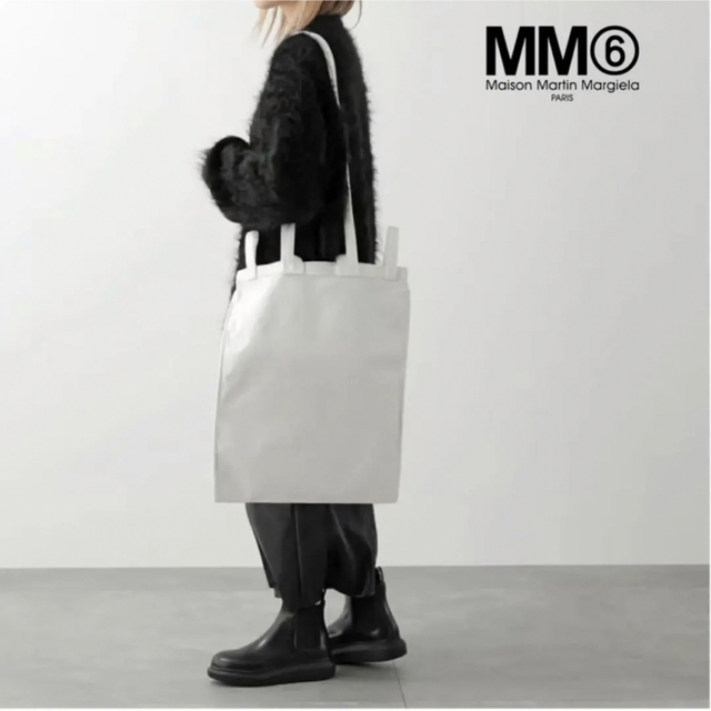 【新品】MM6メゾンマルジェラ　キャンバスショルダートートバッグ(大)6ハンドル | フリマアプリ ラクマ