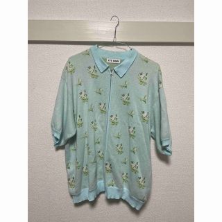 オフ TTT MSW 23SS Flower Camo Knit Polo (Blue www