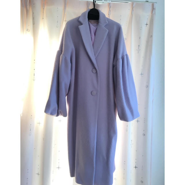 volume sleeve woolcoat