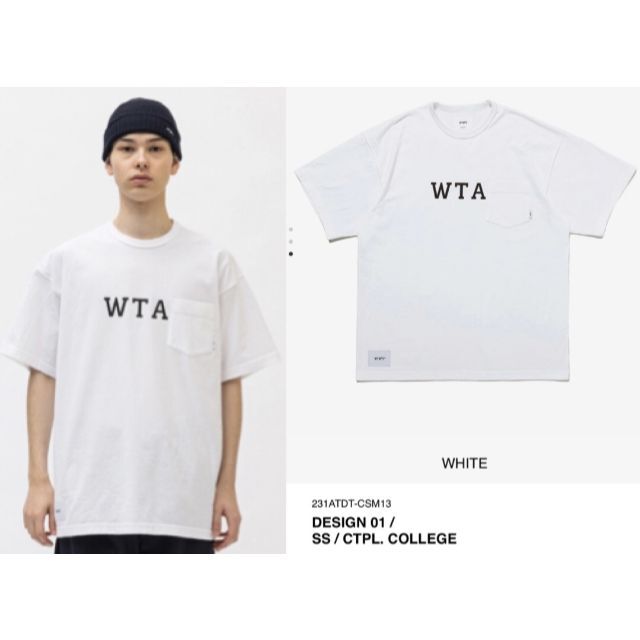 Wtaps Design 01 SS Ctpl College S 白 Tシャツ-