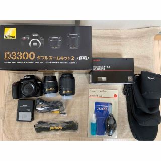 ニコン(Nikon)の⭐︎入門者歓迎⭐︎ニコン　D3300 ダブルズームキット2 おまけ付き(デジタル一眼)