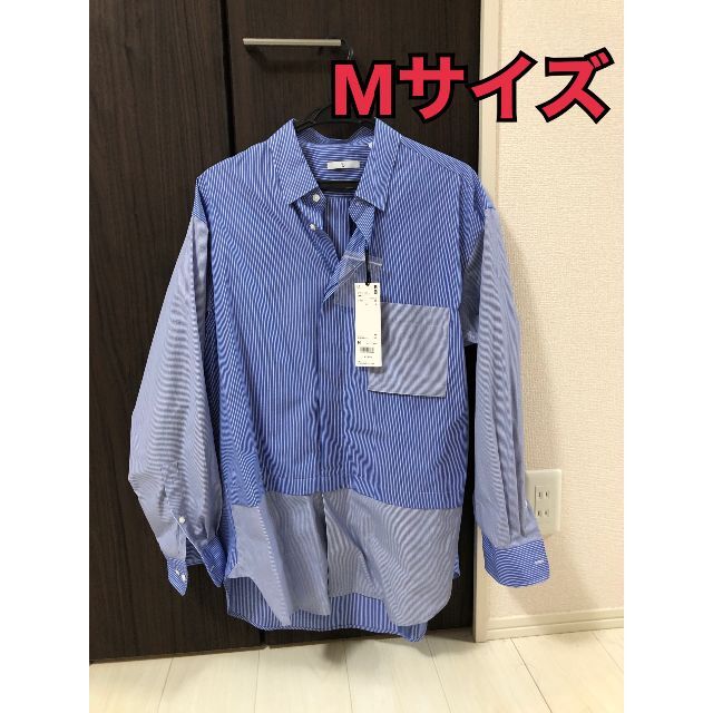 スーピマコットン　オーバーサイズシャツ　Blue M  UNIQLO +J