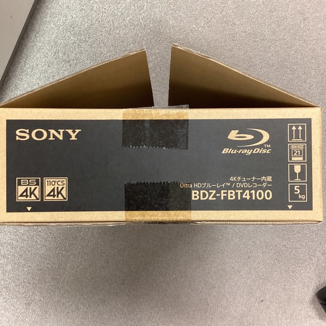 SONY 4K チューナー内蔵ブルーレイディスクレコーダーBDZ-FBT4100