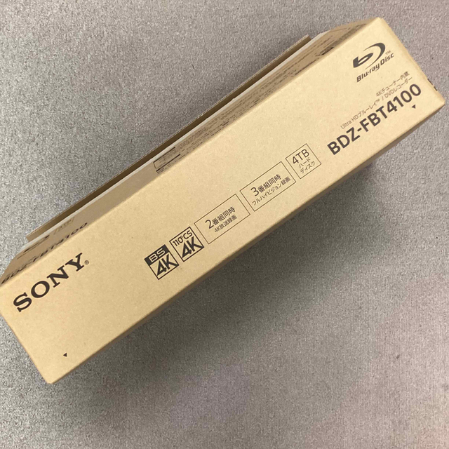 SONY 4K チューナー内蔵ブルーレイディスクレコーダーBDZ-FBT4100