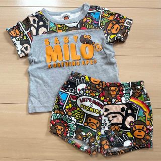 ベイプキッズ(BAPE KIDS)のベイプキッズ　セットアップ(Ｔシャツ)