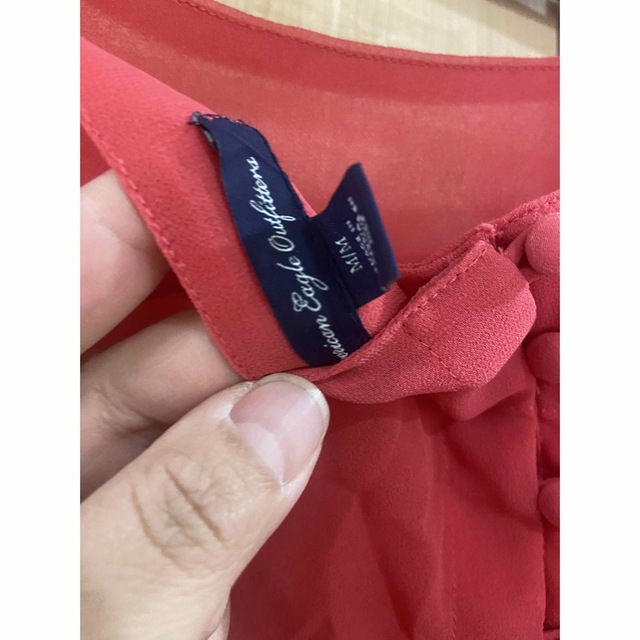 American Eagle(アメリカンイーグル)のシフォン　ブラウス レディースのトップス(シャツ/ブラウス(半袖/袖なし))の商品写真