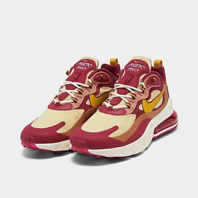 AIRMAX270REACT Red/Dark Sulfur/TeamGold