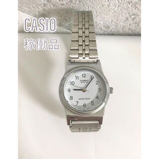 カシオ(CASIO)の【良品】CASIO カシオ LQ-333 SS 腕時計 ウォッチ シルバー(腕時計)