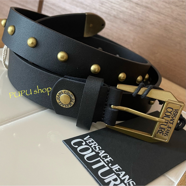 VERSACE JEANS COUTURE リュック ブラック スタッズ