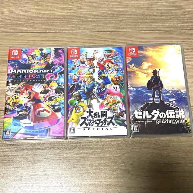 任天堂Switch ゼルダ スマブラ マリオカート ３本セット - 家庭用 ...