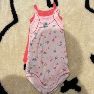 プチバトー(PETIT BATEAU)の水通しのみ　プチバトー　ノースリーブ肌着 12m 3枚セット(肌着/下着)