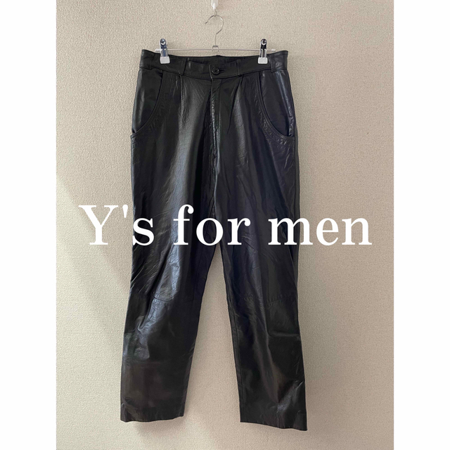 LQ Y’s for men ワイズフォーメン　レザーパンツ　本革パンツ
