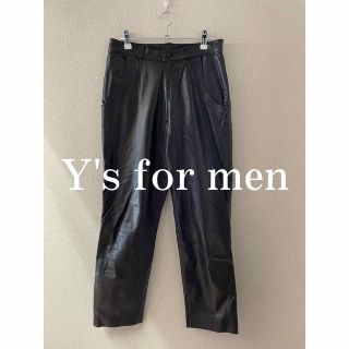 ヨウジヤマモト(Yohji Yamamoto)のLQ Y’s for men ワイズフォーメン　レザーパンツ　本革パンツ(その他)