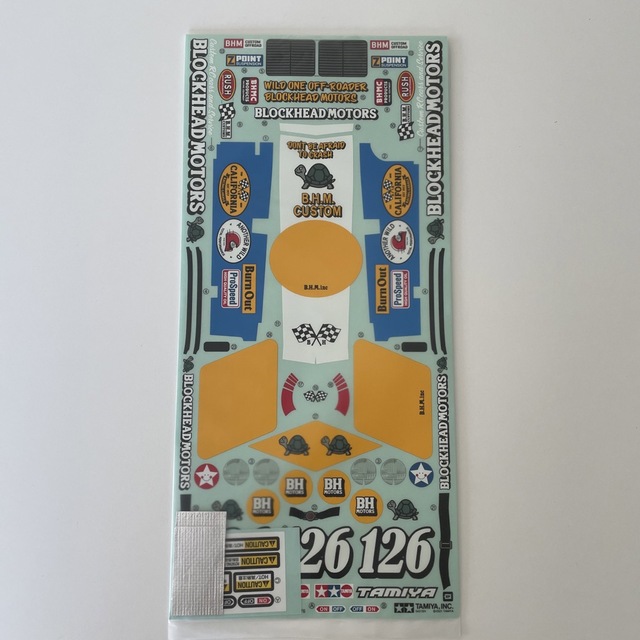 タミヤ ワイルドワン オフローダー ステッカー ブロックヘッド