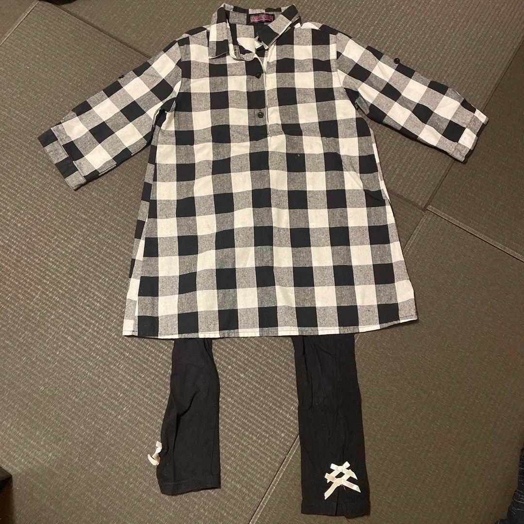 シャツワンピース キッズ/ベビー/マタニティのキッズ服女の子用(90cm~)(ワンピース)の商品写真