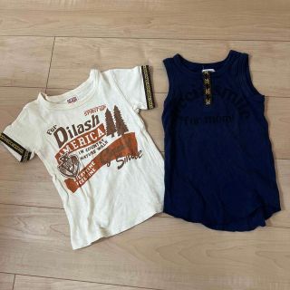 ディラッシュ(DILASH)のDILASH ディラッシュ　半そで　タンクトップ　2枚セット　100cm(Tシャツ/カットソー)