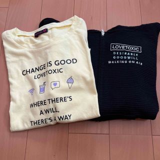 ラブトキシック(lovetoxic)のパーカー＆半袖Tシャツ(Tシャツ/カットソー)