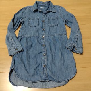 ギャップキッズ(GAP Kids)の美品！ギャップ　デニム風ワンピース(ワンピース)