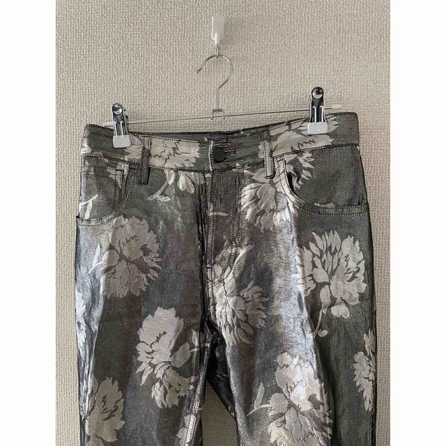 ピンク・ブルー Maison Martin Margiela 白タグ 総柄パンツ スラックス