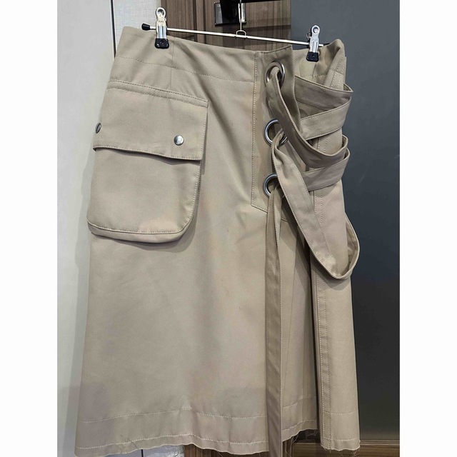 sacai - sacai サカイ ベージュ コットン スカートの通販 by shop