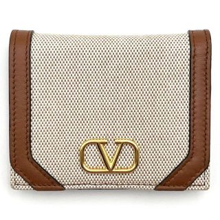 ヴァレンティノ(VALENTINO)の【定価7万4千】ヴァレンティノ　レディース　財布　折財布 キャンバス ウォレット(財布)