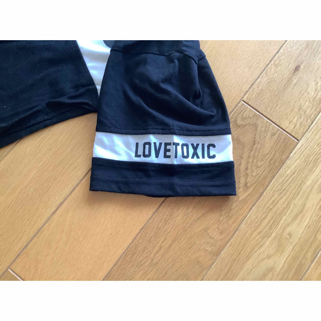 lovetoxic(ラブトキシック)のLOVETOXIC FILA コラボ　スウェットワンピース キッズ/ベビー/マタニティのキッズ服女の子用(90cm~)(ワンピース)の商品写真