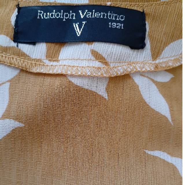 Rudolph Valentino(ルドルフヴァレンチノ)のルドルフ バレンチノ ロングエプロン レディースのファッション小物(その他)の商品写真