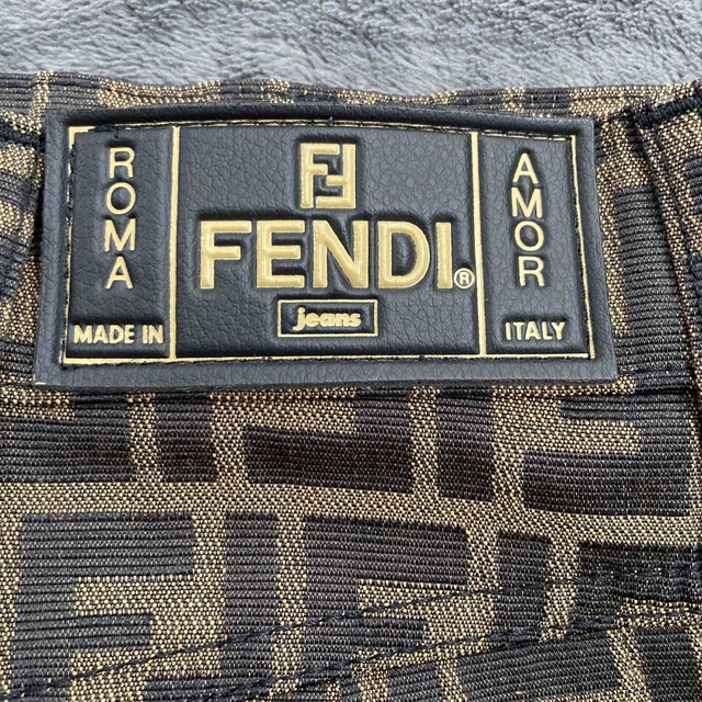 FENDI フェンディ 膝丈スカート ズッカ柄u300024インチu3000レアサイズ