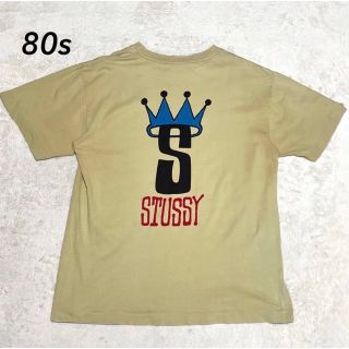 ステューシー(STUSSY)の【状態良好】80s ステューシー Tシャツ 大きめ クラウンロゴ(Tシャツ/カットソー(半袖/袖なし))