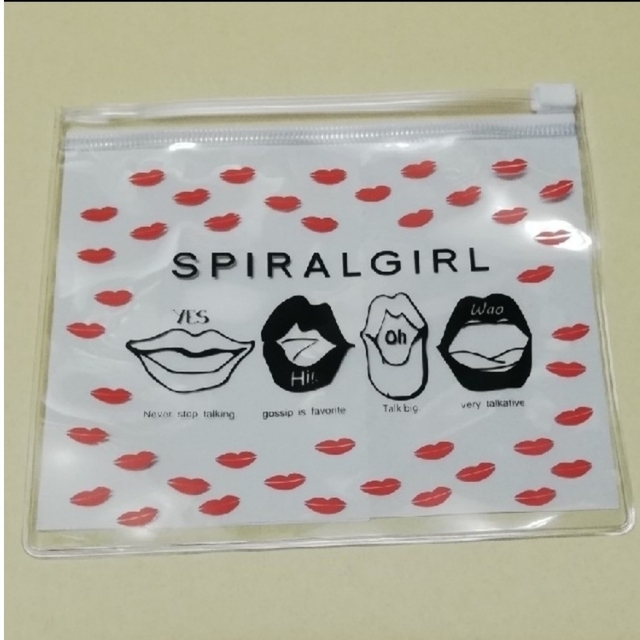 SPIRAL GIRL(スパイラルガール)のSPIRALGIRL ミニバッグ ＆ 透明ポーチ レディースのファッション小物(ポーチ)の商品写真