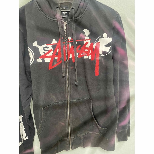 stussy シャドーマン 王冠 クラウンジップパーカー