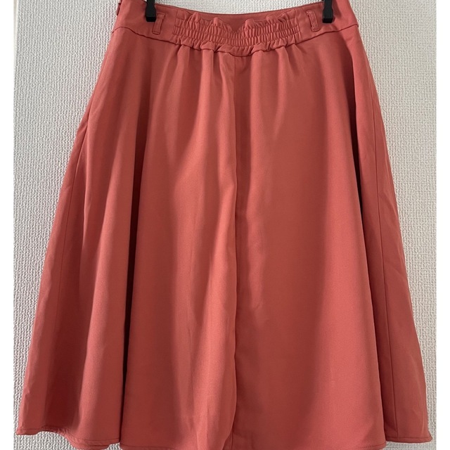 HONEYS(ハニーズ)の【値下げ】ハニーズ　膝下スカート　Lサイズ　サーモンピンク レディースのスカート(ひざ丈スカート)の商品写真