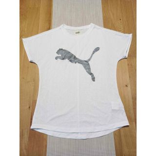 プーマ(PUMA)のプーマ　レディース　Tシャツ　ホワイト(Tシャツ(半袖/袖なし))