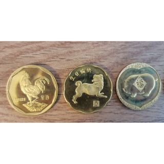 美品 中国十二干支金メッキ銅メダル 1981-1992の通販 by ooraiw's shop ...