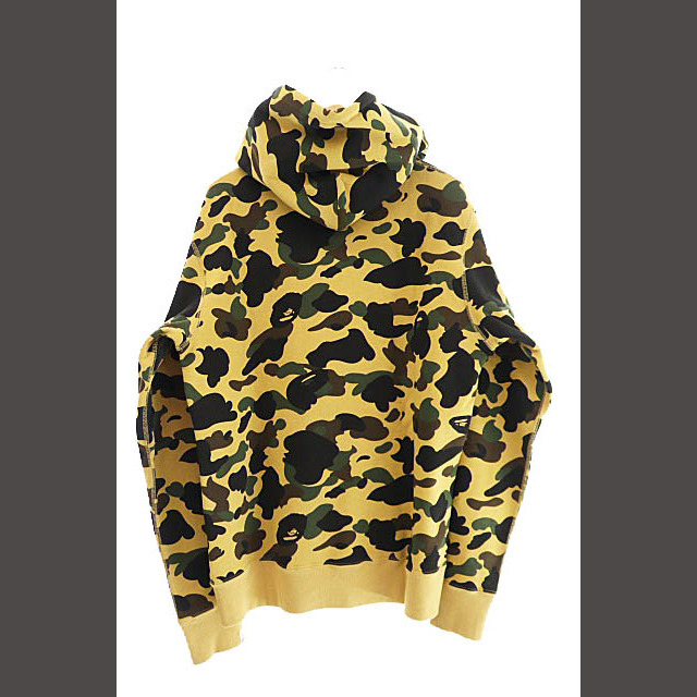 蓄光 A BATHING APE ベイプ ロゴ カモフラ プルオーバー パーカー