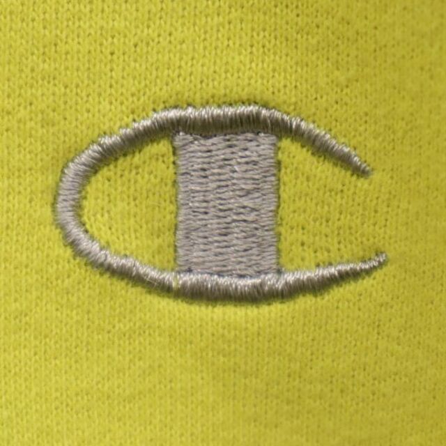 チャンピオン 90s 00s ロゴ刺繍 スウェット XL イエロー Champion 長袖 トレーナー メンズ   【230416】